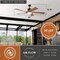 Vaxcel Wedgewood Black Indoor-Outdoor 60-in. DC Ceiling Fan LED Included Light Kit and Remote F0120 - alternate 3